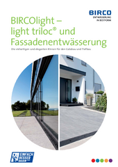 Broschüre BIRCOlight-light triloc® und Fassadenentwässerung