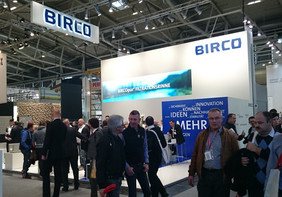 Gut besucht. Der BIRCO-Messestand auf der BAU 2015 in München.