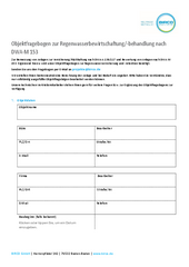 BIRCO Objektfragebogen zur Regenwasserbehandlung nach DWA-M 153