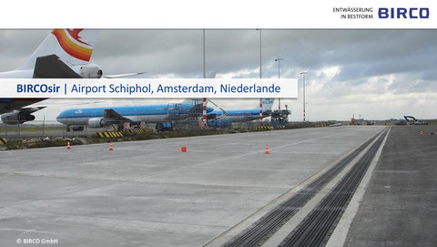 BIRCOsir-Doppelte Entwaesserung-Flughafen-Amsterdam-Shiphol-