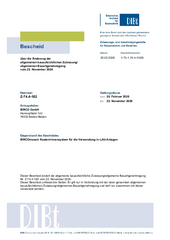 DIBt-Zulassung BIRCOmassiv Kastenrinnensystem für die Verwendung in LAU-Anlagen