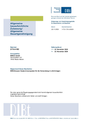 DIBt-Zulassung BIRCOmassiv Kastenrinnensystem für die Verwendung in LAU-Anlagen