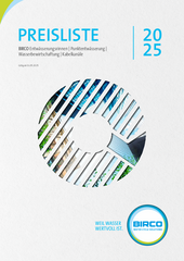 BIRCO Preisliste 2025 - gültig ab 01.05.2025