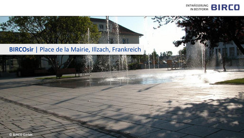 BIRCOsir-Rathausplatz-entwaessern-Illzach-Frankreich