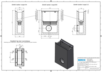 BIRCOsir® NW 150, Liniensinkkasten