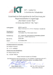 IKT-Nachweis BIRCO Rigolentunnel von StormTech®