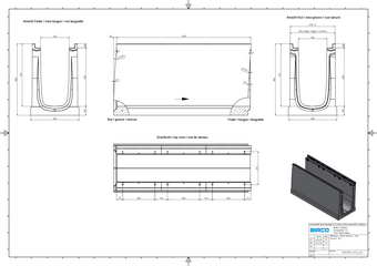 BIRCOmax-i® NW 320, Rinne 1,5 m, BH 800