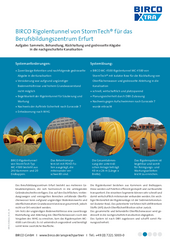 Referenz-BIRCO Rigolentunnel von StormTech® - Erfurt