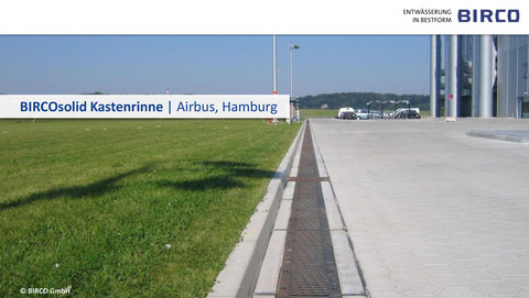 BIRCOsolid-Kastenrinne-Logistik-LKW-Befahrung-Airbus-Hamburg