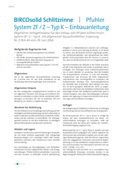 BIRCOsolid® Schlitzrinne Pfuhler System ZF Typ K mit integriertem Fundament und System Z Typ K