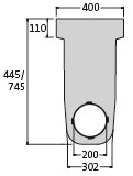 BIRCOmax-i® Nennweite 220 Zubehör Endscheiben mit Ablauf DN 200