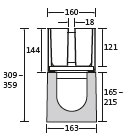 BIRCOschlitzaufsätze Nennweite 100 Schlitzaufsätze Schlitzaufsätze I symmetrisch I Materialstärke 4 mm