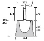 BIRCOschlitzaufsätze Nennweite 150 Schlitzaufsätze Schlitzaufsätze I symmetrisch I Materialstärke 4 mm