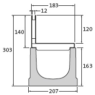 BIRCOschlitzaufsätze Nennweite 150 Schlitzaufsätze Schlitzaufsätze I asymmetrisch I Materialstärke 1.5 mm